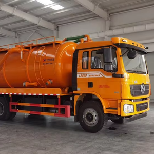 Camion <span class=keywords><strong>de</strong></span> nettoyage des égouts combiné Shacman L5000, réservoir <span class=keywords><strong>de</strong></span> 15 m³, véhicule <span class=keywords><strong>d</strong></span>'aspiration des eaux usées pour le dragage des canalisations municipales et le nettoyage des fosses septiques - Product Image 1