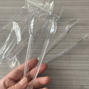 Pinzas de hielo pequeñas para Bar, para Buffet de azúcar, ensalada, comida, cocina, <span class=keywords><strong>tarros</strong></span> dulces, pinzas de plástico transparente - Product Image 4
