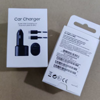 Chargeur de voiture super rapide 45W USB-A + USB-C PD dans la voiture pour Samsung Galaxy S24 S23 S22 Ultra Plus S21 Kit de charge