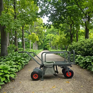 Carrello da pesca portatile Multi-funzionale personalizzabile in metallo industriale a due ruote per uso esterno - Product Image 6