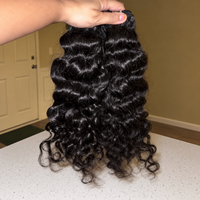 Extensions de cheveux naturels cambodgiens bruts, ondulés, 100% cheveux humains, texture soyeuse et ondulée