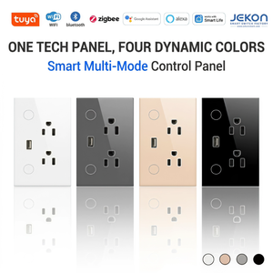 ไวไฟ บลูทูธ ซิกบีสมาร์ทพาวเวอร์ซ็อกเก็ต US 10A ปลั๊กไฟคู่พร้อม USB แอพมือถือตัดไฟอัตโนมัติสำหรับใช้ในครัวเรือน - Product Image 3