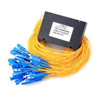 Modul Fiber Optik PLC ZGTECH Splice Pigtailed ABS 2.0mm SC APC Singlemode 1 X 32, 1260-1650nm