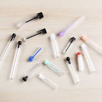 Vente en gros de flacons de parfum miniatures en verre borosilicate rechargeables, étanches, pour voyages, 0,5 ml, 1 ml, 1,5 ml, 2 ml, 3 ml