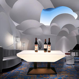 Moderner LED Creative KTV Rechteckiger Steht isch Leuchtender Nachtclub Hoch tisch Stuhl Box Card Seat Lose Tisch für Wohnzimmer - Product Image 1