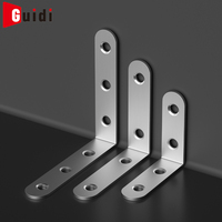 Supports d'étagère triangulaires renforcés en acier inoxydable OEM de haute qualité, surface brossée argentée, pour meubles en bois