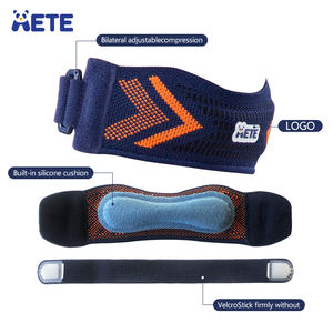 साइकिलिंग बास्केटबॉल बैडमिंटन सदमे अवशोषण घुटने की सुरक्षा के लिए पैटेला स्ट्रैप के साथ चल रही एडजस्टेबल फिटनेस - Product Image 3