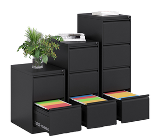 Archivador Estrecho <span class=keywords><strong>de</strong></span> 3 Cajones con Diseño Antivuelco para Gestión <span class=keywords><strong>de</strong></span> Documentos <span class=keywords><strong>de</strong></span> Oficina, Superventas - Product Image 1