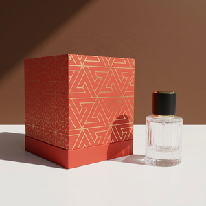 Caja de Perfume Romántica con Tapa Estampada en Oro, Empaque Personalizado de Diseño, Caja de Regalo para Botella de Perfume - Product Image 6
