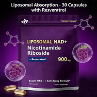 Kapsul Kecantikan Kulit Liposomal NAD+ Nicotinamide Riboside Resveratrol Grosir 2 Kapsul Sehari 24 Bulan untuk Dewasa
