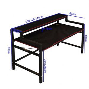 Venta al por mayor de fábrica, juego de silla y mesa para juegos, Mdf, Top PC, escritorio para juegos de ordenador, mesa de escritorio para juegos para oficina en casa - Product Image 6