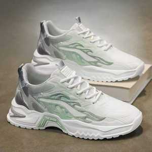 Chaussures décontractées pour hommes, style skate et course, avec maille respirante, semelle épaisse en EVA, chaussures de papa pour la marche - Product Image 3