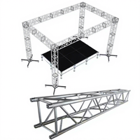 Estructura de Aluminio Portátil para DJ, Iluminación de Escenario, Patrón Cuadrado, Abrazadera de Techo para Iluminación, Estructura de Exhibición para Conciertos y Exposiciones