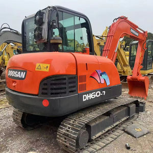 Excavatrice d'occasion Doosan DH60-7, 6 tonnes, excavatrice hydraulique sur chenilles, importée de Corée, bon état, pour la construction, avec CE EPA - Product Image 2