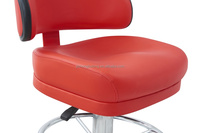 Chaise pivotante à hauteur réglable et design moderne, machine à sous en cuir imperméable rouge, chaise, chambre, hôtel, salle à manger, bar, maison