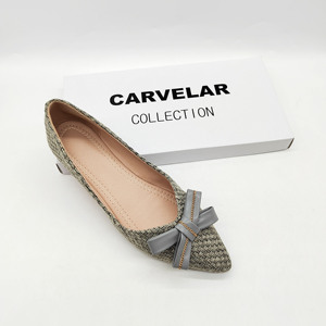 Zapatos Planos de Punta <span class=keywords><strong>con</strong></span> <span class=keywords><strong>Lazo</strong></span>, Diseño Nuevo, Zapatos de Bailarina Suaves para Mujer - Product Image 3