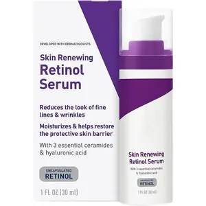 Etiqueta privada anti acné cuidado de la piel facial cerav al por mayor vitamina B5 suero facial de retinol de rejuvenecimiento Hialurónico