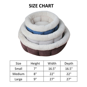 Wholesale Soft Warm Round Pet Nest From Manufacturer Deep Sleep Memory Foam <strong>Doghouse</strong> with Non-Slip Bottom for Dogs and Cats - Product Image 3
