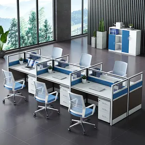 Zitai hiện đại 2 4 6 8 người đặt không gian làm việc văn phòng tòa nhà công ty đồ nội thất máy tính mô-đun tủ bàn bàn làm việc Máy Trạm