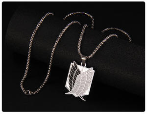 Accesorios <span class=keywords><strong>de</strong></span> anime <span class=keywords><strong>de</strong></span> moda ataque a Titán collar Survey Corps Wings of Freedom colgante collar ataque a Titán - Product Image 3
