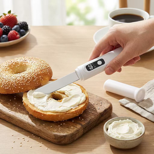 Smart Butter Spreader Knife Ip68 <b>Waterproof</b> Stainless Steel Kitchen Gadget With 2500mAh Battery for Easy Spreading Product Intro - Product Image 5