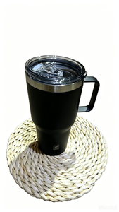 Borraccia Termica Portatile in Acciaio Inossidabile 900ml con Manico e Coperchio, Isolamento Termico Oltre 24 Ore, Design Minimalista, Sicura per Acqua Bollente, Ideale per Viaggi - Product Image 3