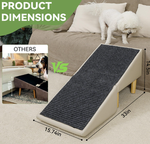 Hoge kwaliteit groothandel fabrieksafneembare luxe rechthoekige opvouwbare houten hondentrap - Product Image 2