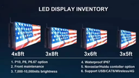 Pantalla LED Delgada de Alta Calidad Yake, Modelo P6 de Doble Cara, Aplicación en Exteriores, Función SDK, Soporte para Restaurante