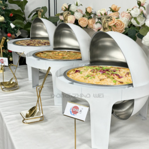 Plats de service modernes de 6 L avec couvercle roulant, luxe pour la restauration, buffets haut de gamme, chauffe-plats pour hôtels et services de restaurant - Product Image 2