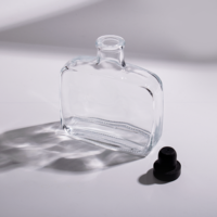 200ml conçu luxe verre clair aromathérapie diffuseur bouteille vide parfum parfum Reed diffuseur conteneur
