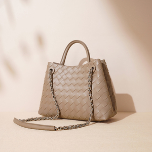 Bolso de Mano Casual de Cuero Genuino, Tendencia de Moda, Gran Capacidad, Cierre de Cremallera, Dos Correas, Versátil y Práctico, Bolso de Hombro - Product Image 3