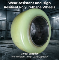 Roue motrice TCM en polyuréthane haute performance 380x165x246mm TCM FBR FBRH, pneu à serrage post-prise de force