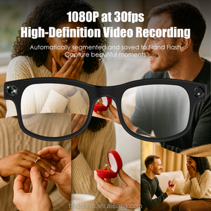 Kính thông minh AI tích hợp <span class=keywords><strong>camera</strong></span> & màn hình, kết nối không dây Bluetooth, dịch thuật thời gian thực, ghi hình HD, loa, kính AI - Product Image 3