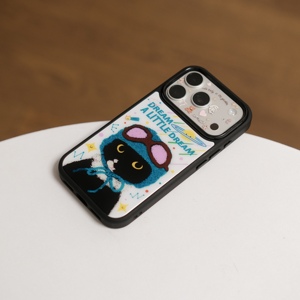 Coque de téléphone magnétique en acrylique anti-traces de doigts motif <span class=keywords><strong>petit</strong></span> <span class=keywords><strong>chat</strong></span> <span class=keywords><strong>noir</strong></span> mignon Niuniu Party pour iPhone 17 Pro Max - Product Image 5