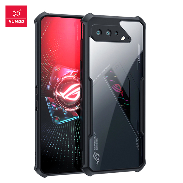 New Arrivals Xundd Brand Shockproof TPU Bumper Clear Acrylic Back Cover Mobile Phone Case for Asus Rog 5 Rog Phone 5 Phone5