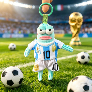 Maglia da Calcio per Bambole Stile Squadra Nazionale Francia Brasile Argentina, in Tessuto Sicuro, Unisex, Modello Bikini Bottom Fish Doll - Product Image 2