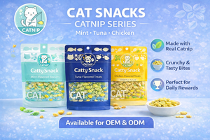 Mint Tuna Chicken Flavor Cat Snack Natural Ingredients High Protein Healthy <b>Treat</b> for Cats Wholesale OEM - Product Image 2