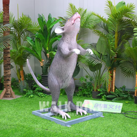Animatronic Field Mouse Lebensgroßer realistischer Nagetier-Motion-Sound für Zoo-Gehäuse Einkaufs zentrum Schule drinnen/draußen