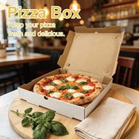 Boîte à pizza carrée en carton de haute qualité APP, modèle JX-110, 12 x 12 x 2, ventilée, durable, pour gâteaux ou livraison de repas