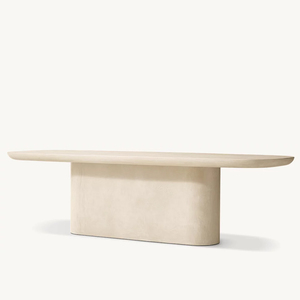 Rh <span class=keywords><strong>Otto</strong></span> Massief Hout Massief Oppervlak Eettafel Modern Minimalistisch Design 6-8 Personen Rond Keuken Woonkamer Kantoor - Product Image 6