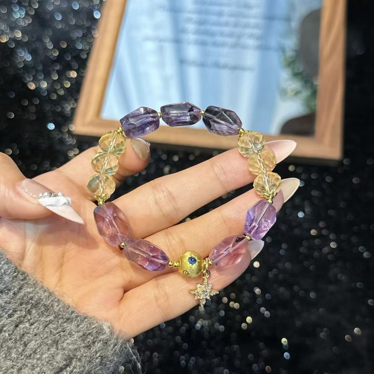 อเมทิสต์คริสตัลสีเหลือง