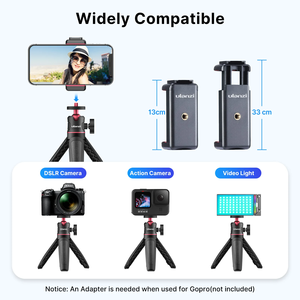 Ulanzi-Mini trípode plegable de 1/4 pulgadas, soporte universal para <span class=keywords><strong>DSLR</strong></span>, Android, iPhone, teléfono inteligente - Product Image 6