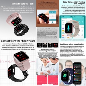 ET570 ECG montre intelligente 1.96 pouces grand écran BT appel SOS fréquence cardiaque moniteur de pression artérielle moniteur de santé Smartwatch - Product Image 3