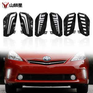 ไฟตัดหมอกหน้า DRL ไฟวิ่งกลางวันแบบ LED สำหรับโตโยต้า พริอุส ปี 2011-2013 วัสดุ ABS PC กันน้ำแบบปิดผนึก - Product Image 2