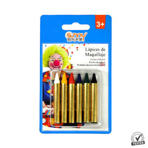CRAYON COSMÉTIQUE <span class=keywords><strong>POUR</strong></span> ENFANTS à base d'huile non toxique 6 couleurs ensemble de crayons de peinture <span class=keywords><strong>pour</strong></span> le <span class=keywords><strong>visage</strong></span> <span class=keywords><strong>pour</strong></span> la fête et Halloween - Product Image 3