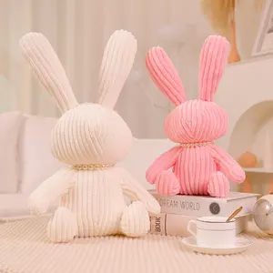 Sevimli isteğe özel peluş oyuncak imalatı dolması hayvan özel bunny peluş uzun kulak tavşan doldurulmuş oyuncak