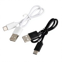 Câble de charge USB court de 30 cm, chargeur rapide, câble USB pour téléphone Android, batterie externe, haut-parleur, ordinateur, type C