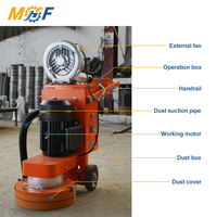 MHF Machine de ponçage et de nivellement de sols tout-en-un 350 400, poussée manuelle, multi-tension, pour l'entretien de la pierre