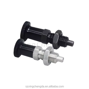 M10 M12 <b>M16</b> stainless steel and carbon steel telescopic spring handle knob manual positioner, with threaded head, return-type - Product Image 3