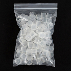 Yaba 1000pcs/bagsplastic dùng một lần Tattoo Top hat Ink cup rõ ràng chủ <span class=keywords><strong>container</strong></span> Cap hình xăm sơn cup - Product Image 5